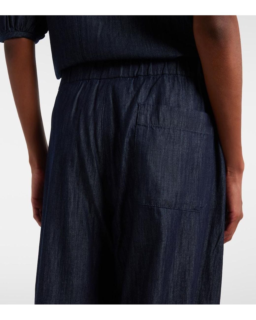 Max Mara Blue Wide-Leg Jeans