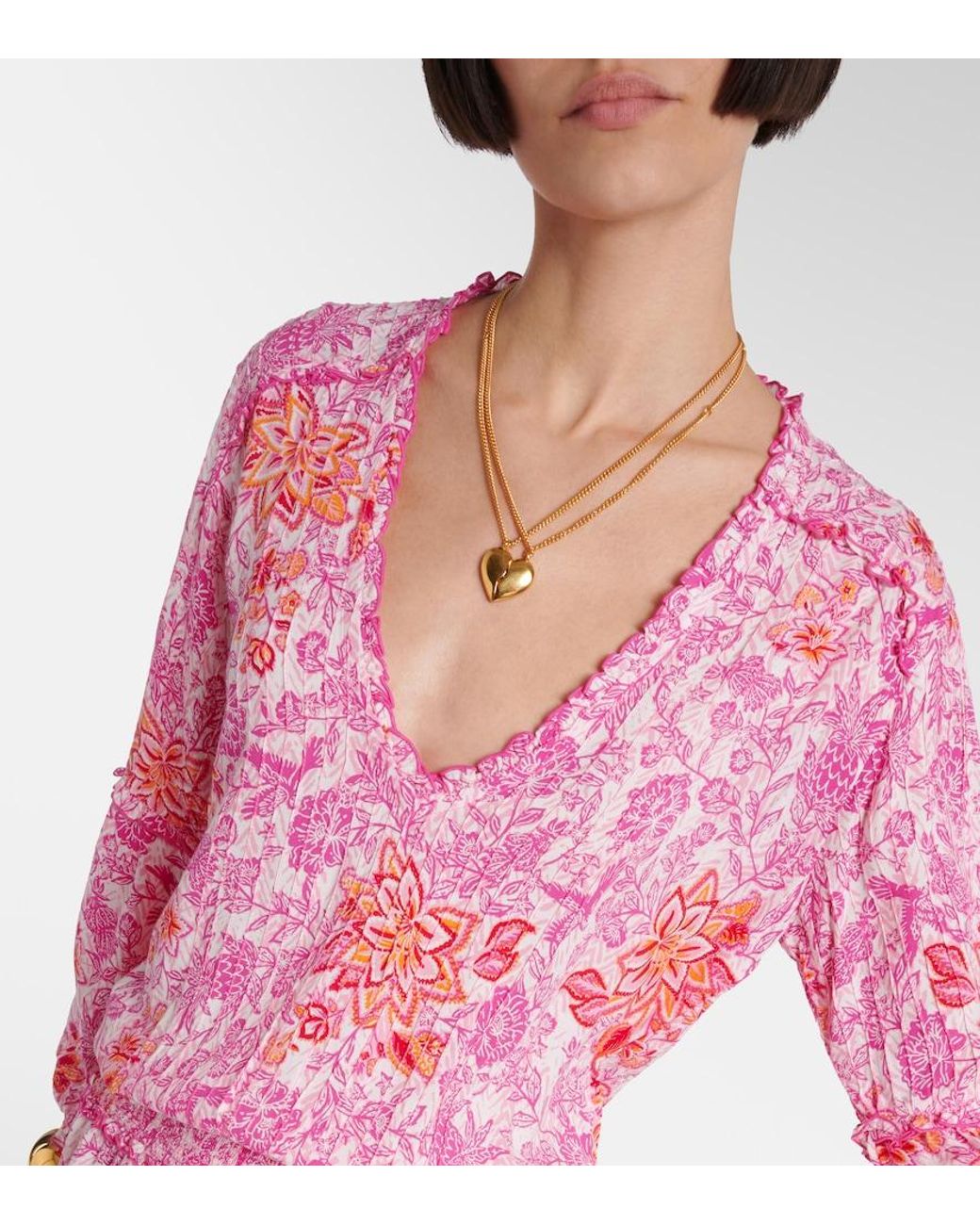 Poupette Pink Printed Minidress