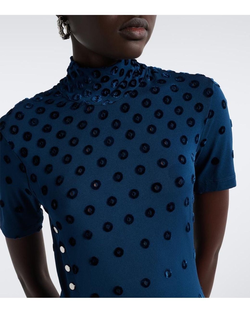 Rabanne Blue Applique Gown