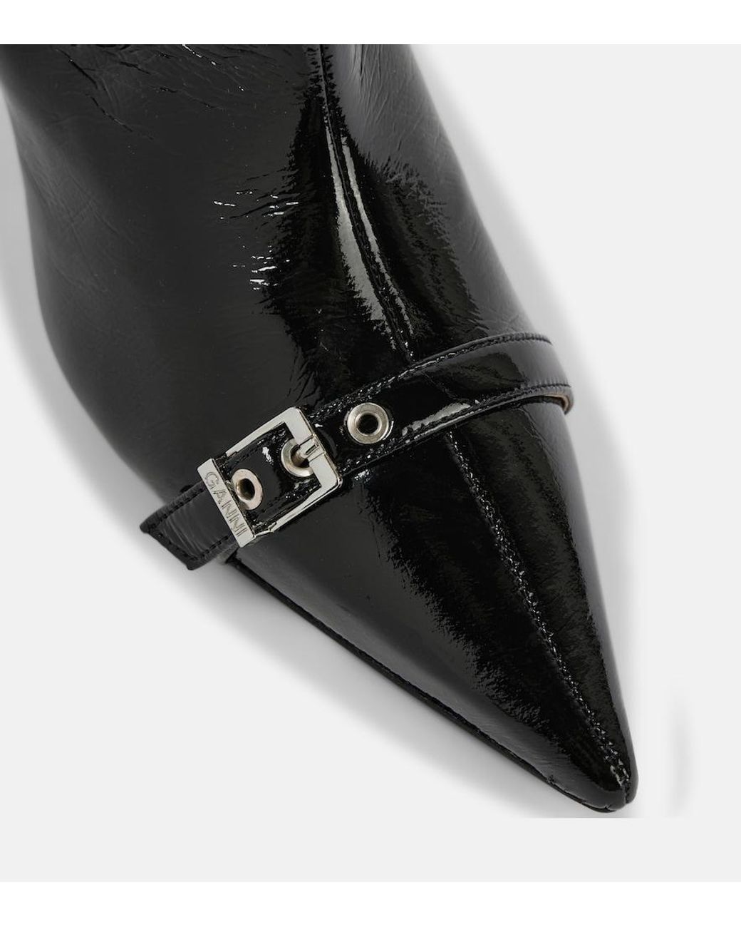 Ganni Black Synthetic Naplack Boots