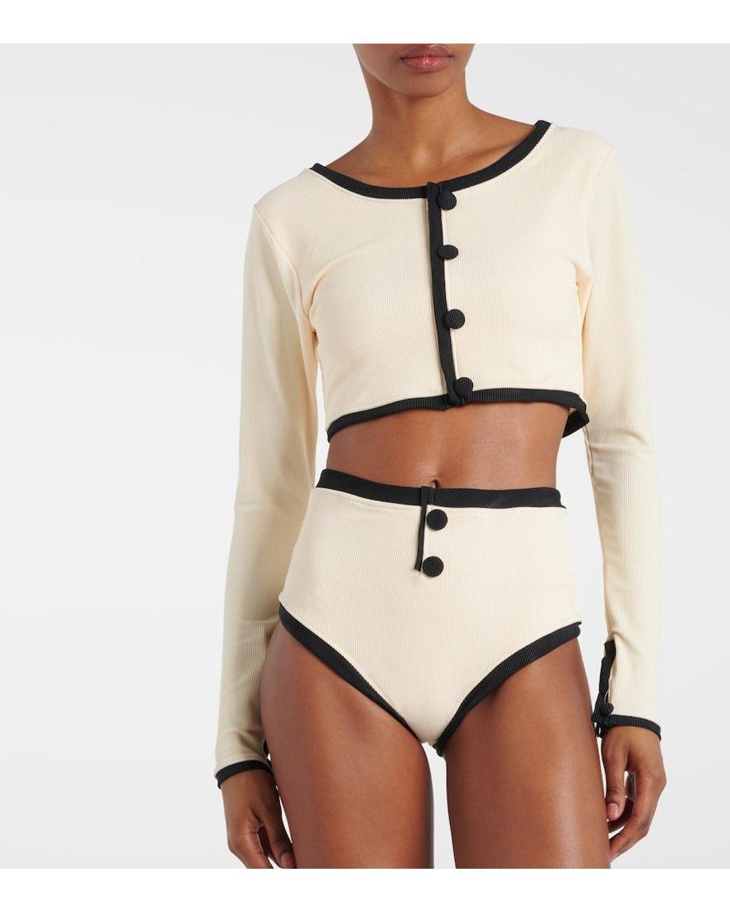 SAME Natural The Grace Cropped Rashguard