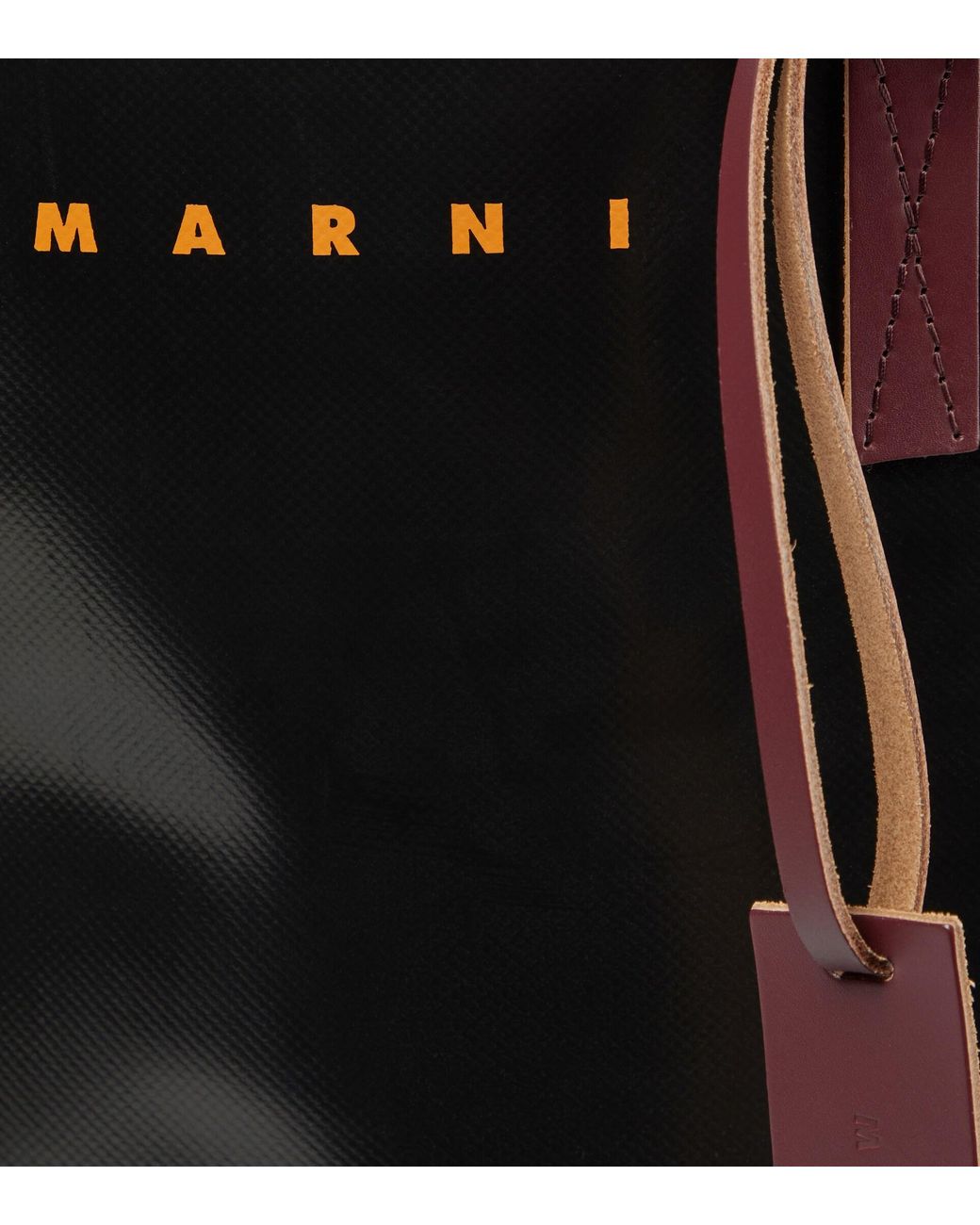 Marni Pvc Tote Bag With Logo in Black for Men | Lyst