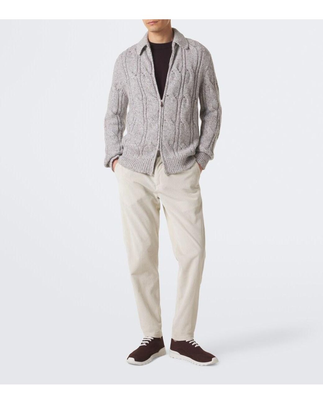Sneakers Fits di Kiton in Brown da Uomo