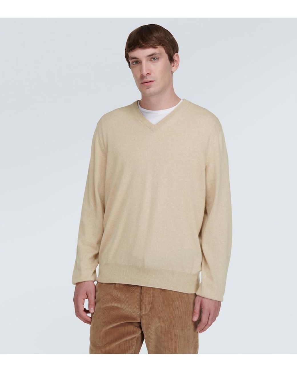 Loro Piana Natural Cashmere Sweater for men