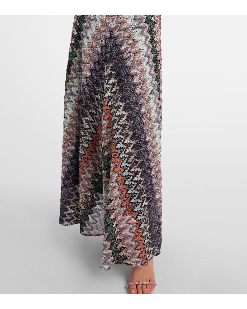 Missoni Multicolor Zigzag Lame Maxi Dress