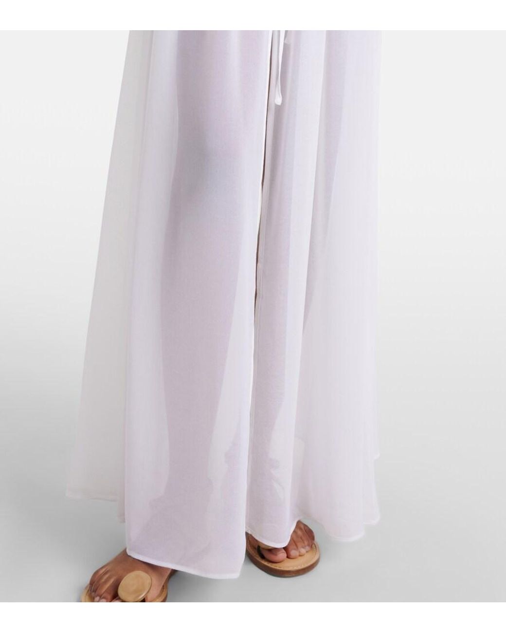 Alexandra Miro White Betty Sheer Kaftan