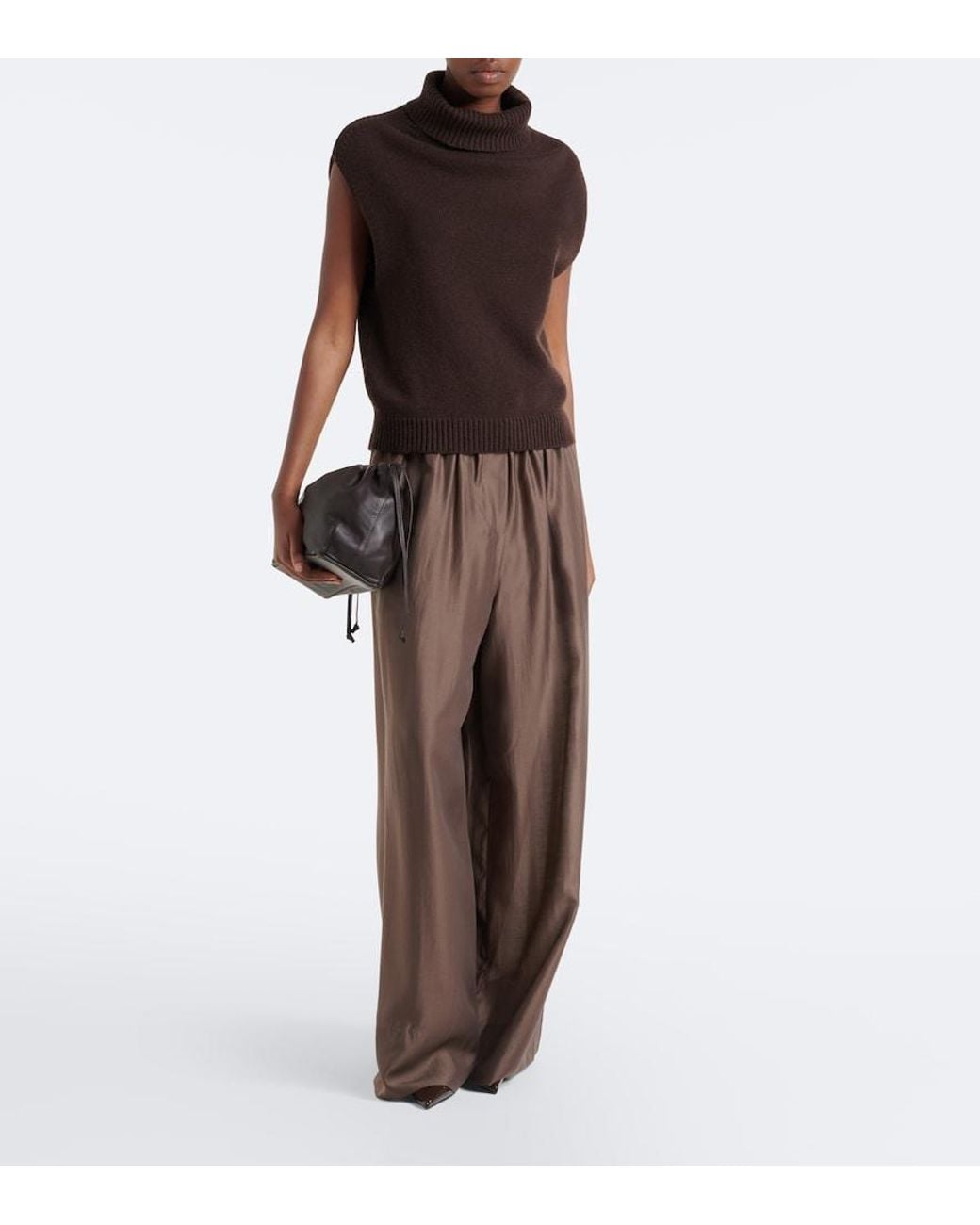 A.Emery Black Tobey Leather Clutch