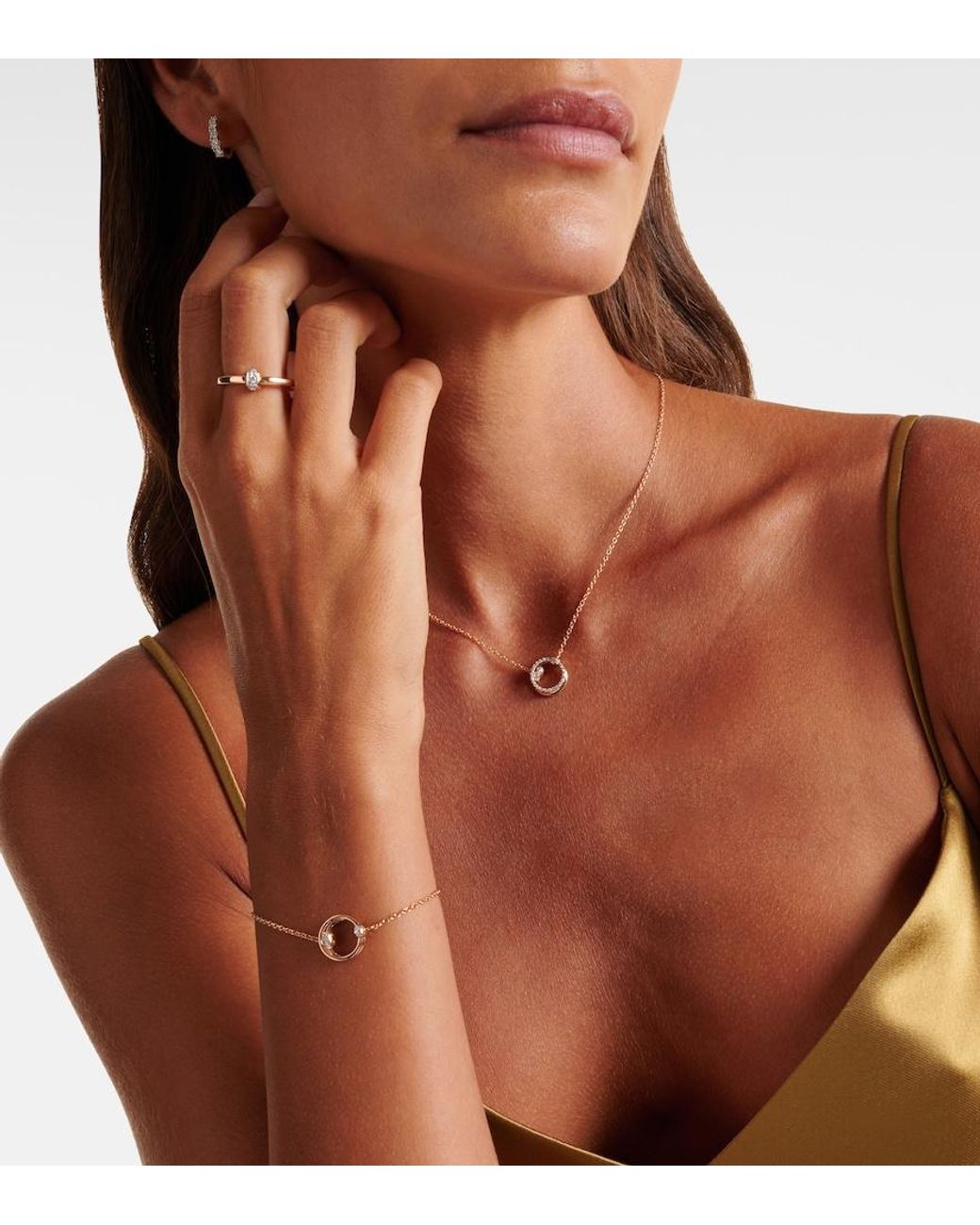Pomellato White Together 18Kt Rose Chain Necklace With Diamonds