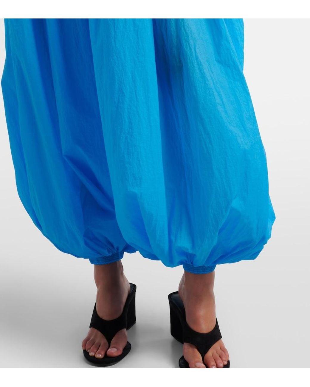 Alaïa Blue Gathered Balloon Pants