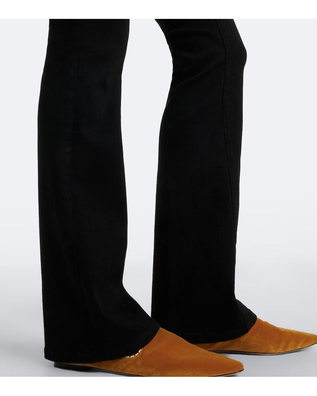 FRAME Black Reboot High-Rise Bootcut Jeans