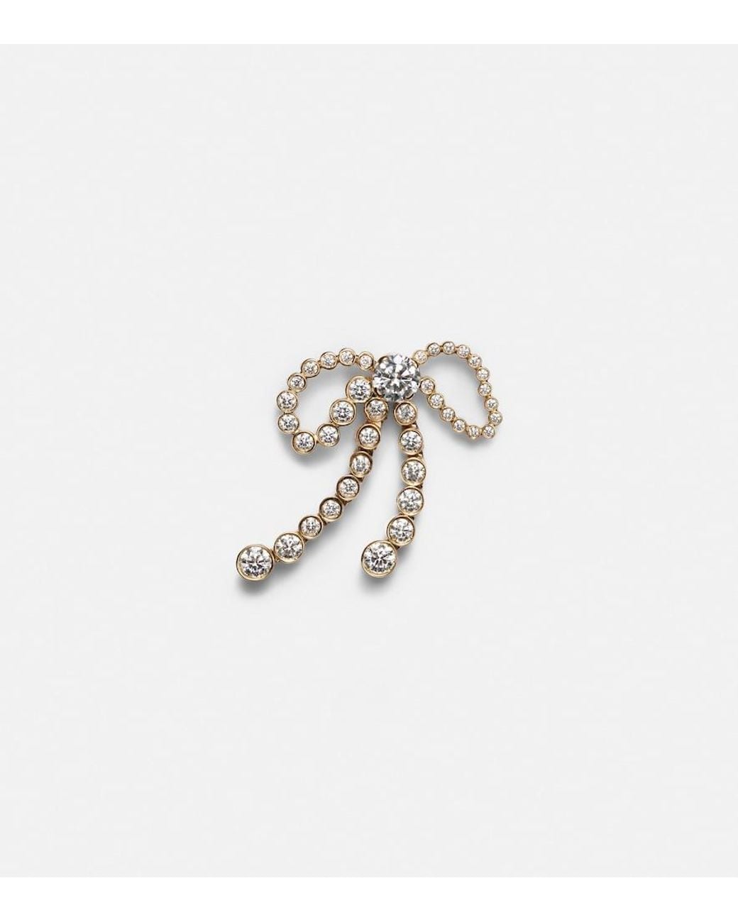 Sophie Bille Brahe Metallic 18K Rosette Diamond Earring