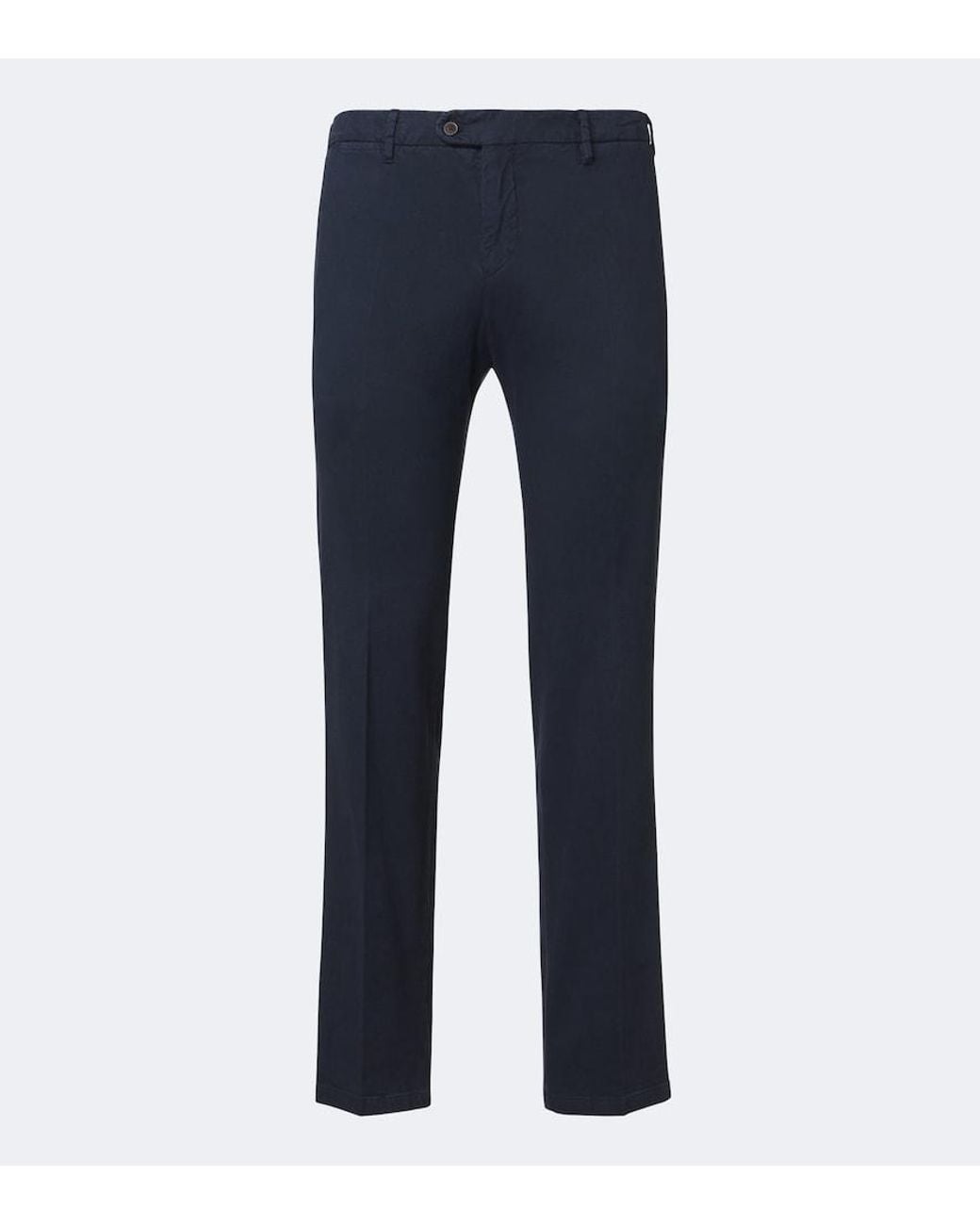 Fedeli Blue Cotton-Blend Chinos for men