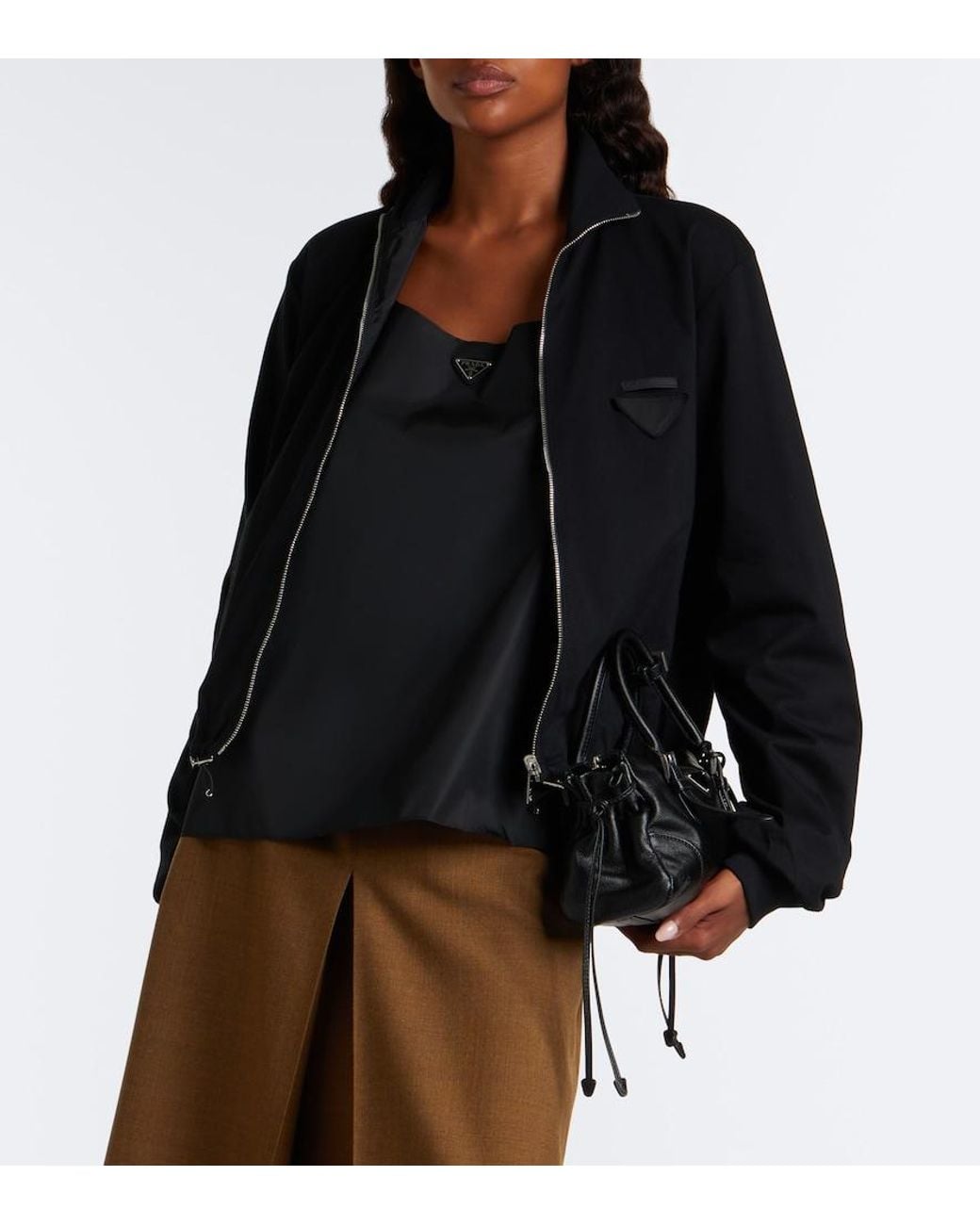 Giacca Blouson di Prada in Black