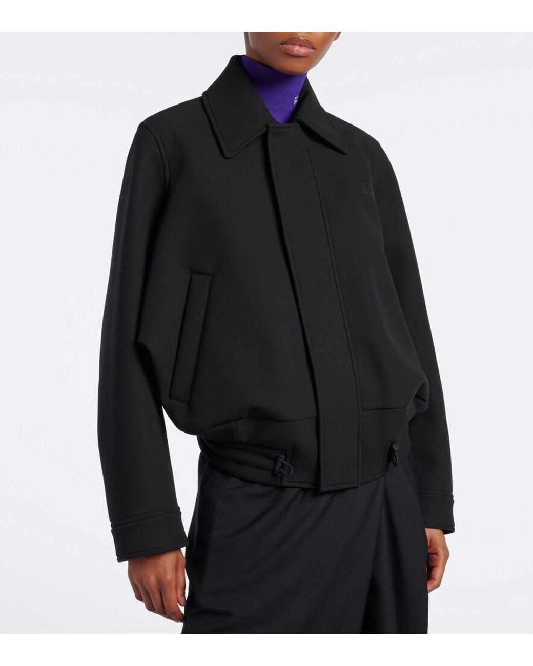 Loewe Black Double L Cotton Blouson Jacket