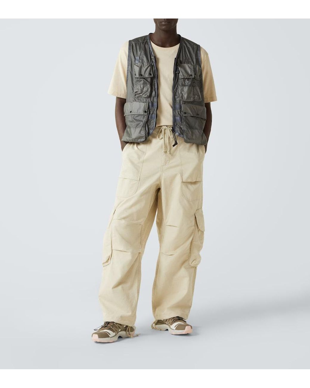 C P Company Gray Cs Ii Logo Technical Vest for men