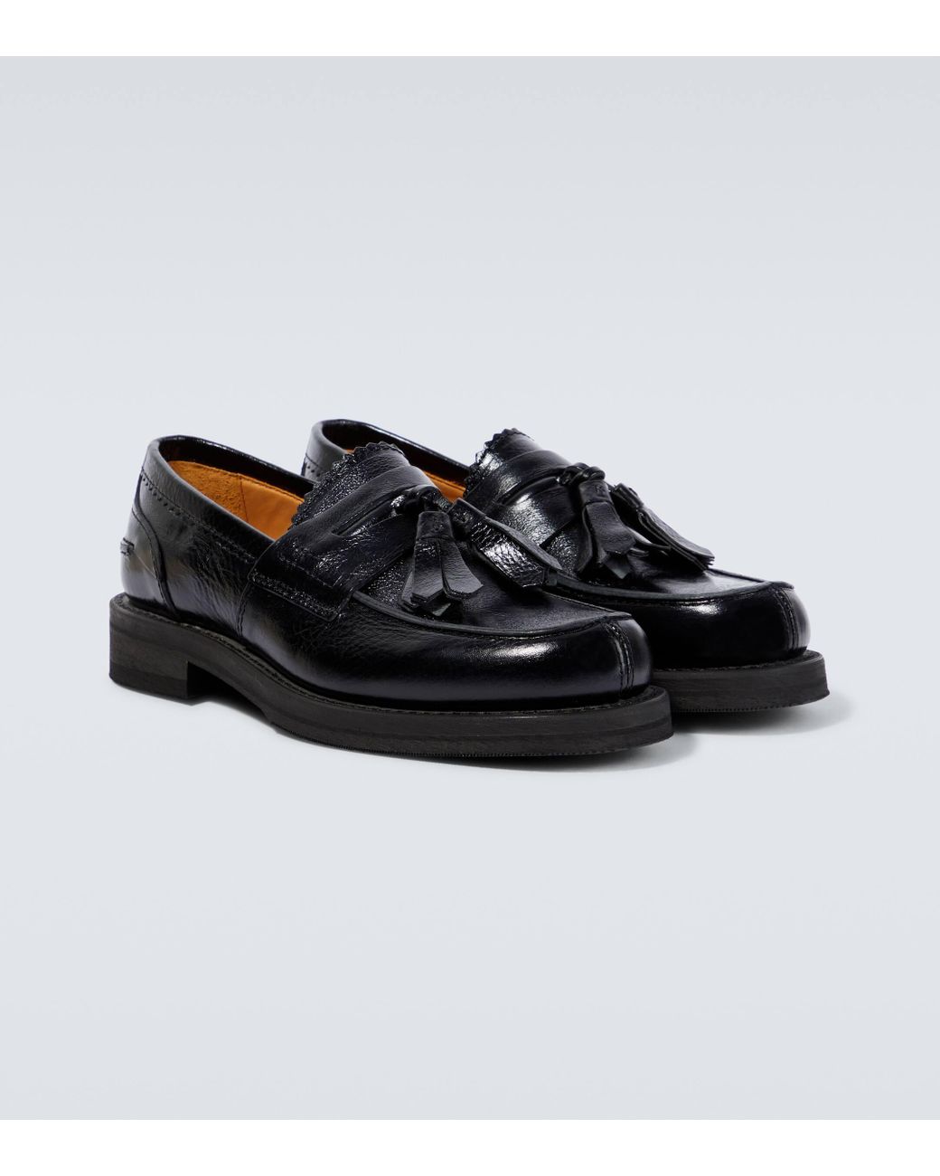 靴 OUR LEGACY CYPHER LOAFER BLACK 42 Our Legacy Cypher leather penny loafers Our Legacy