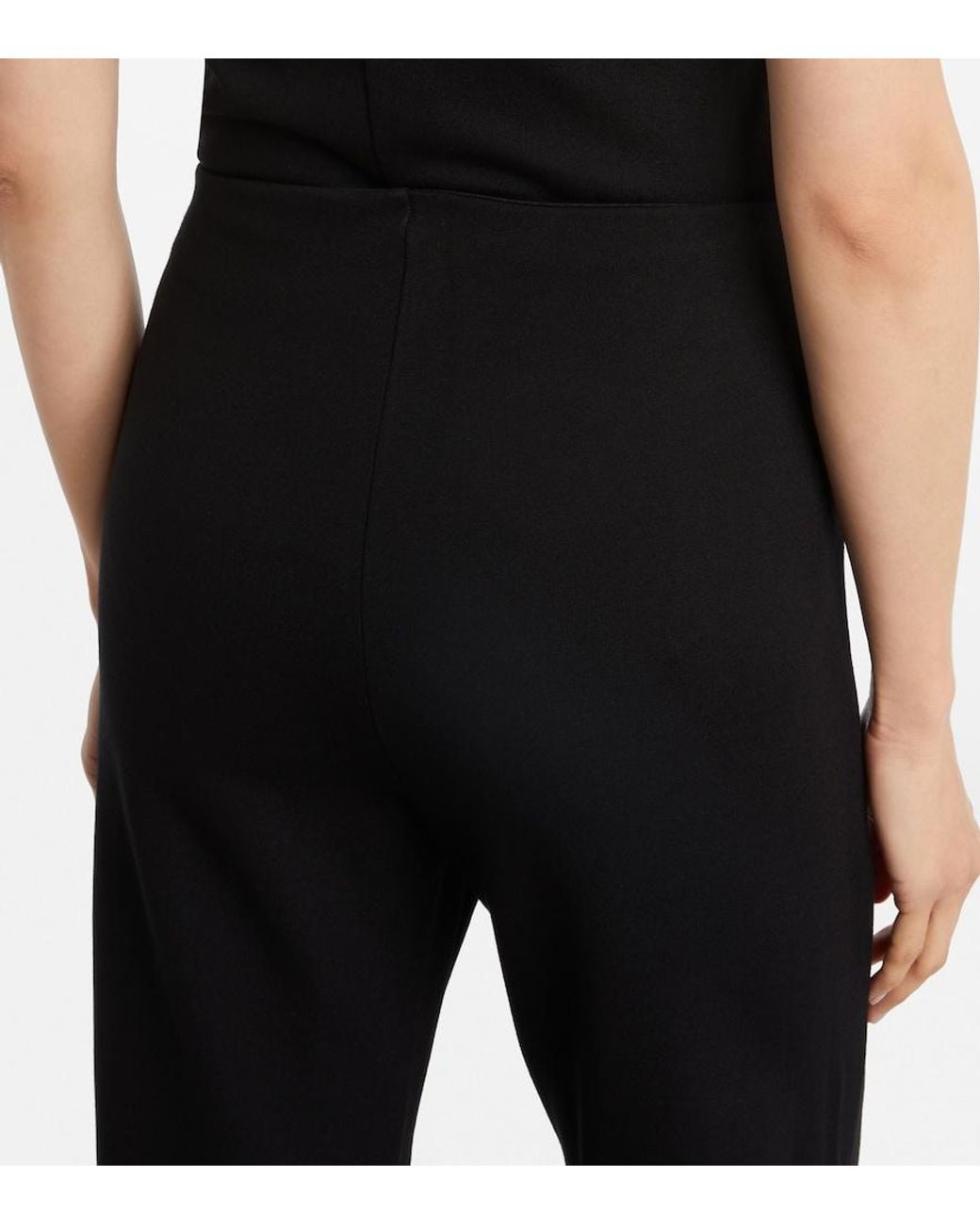 Leset Black Rio Jersey Wide-Leg Pants