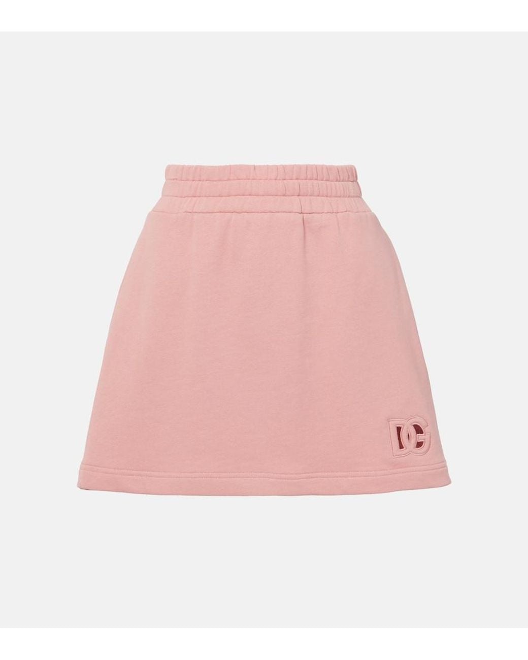 Dolce & Gabbana Pink Cotton Miniskirt