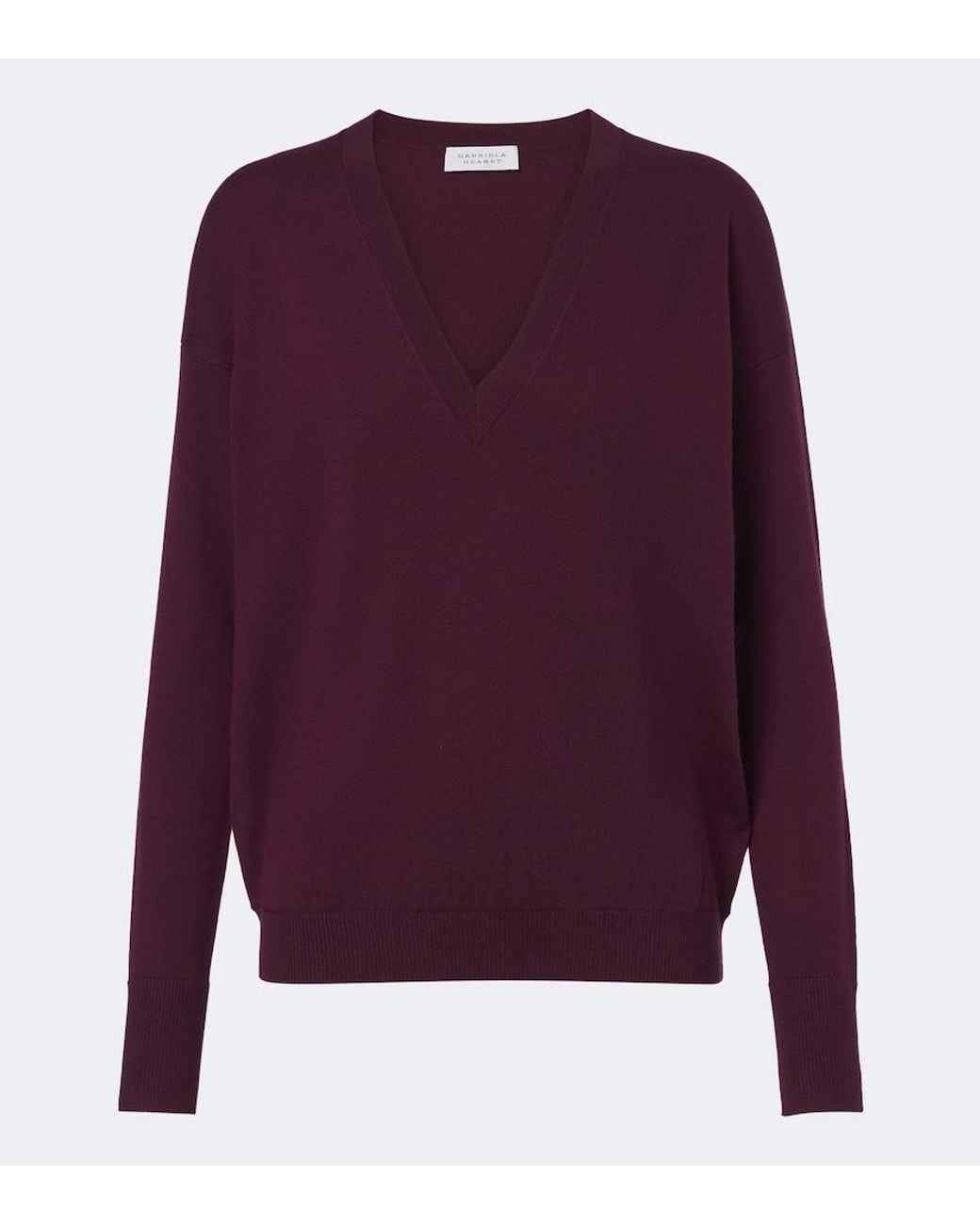 Gabriela Hearst Purple Linna Cashmere And Wool Sweater
