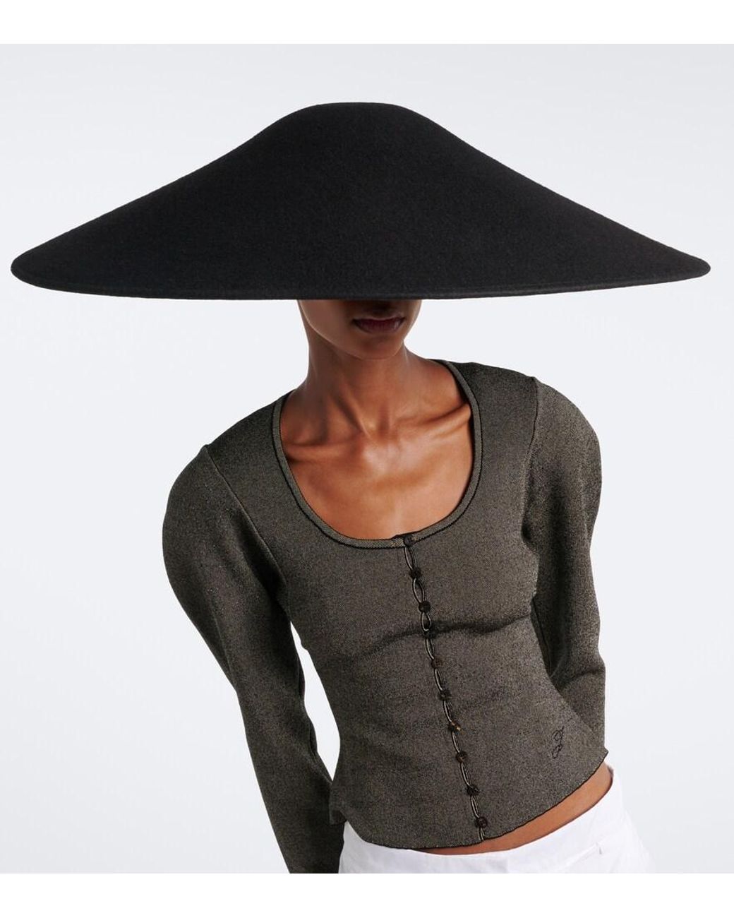 Jacquemus Black Wool Hat