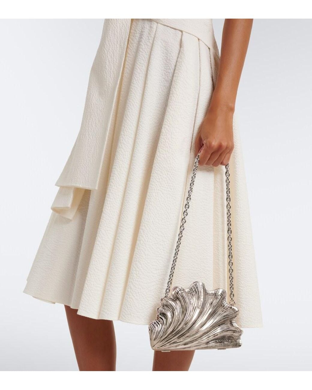 J.W. Anderson White Shell Clutch
