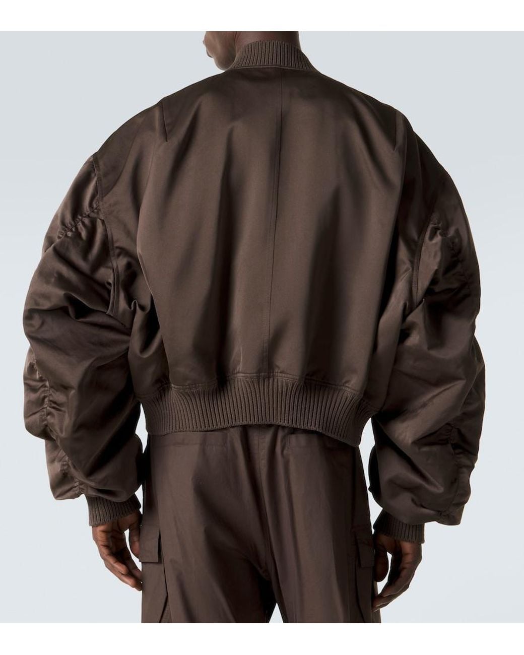Rick Owens Brown Secchia Technical Bomber Jacket for men