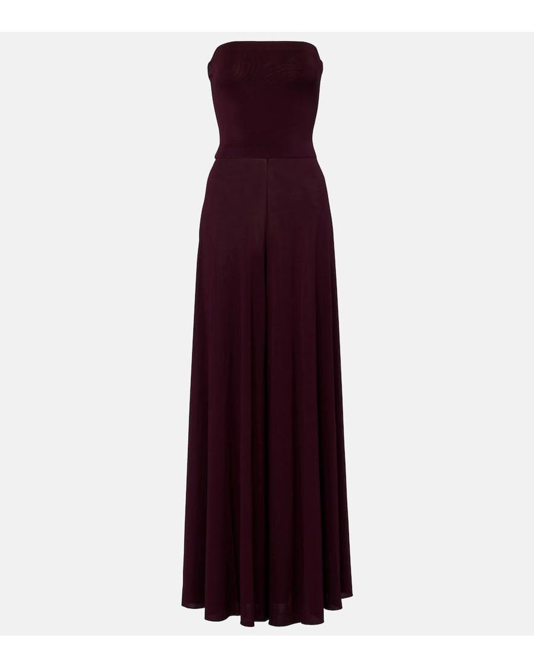 Alaïa Purple Jersey Jumpsuit