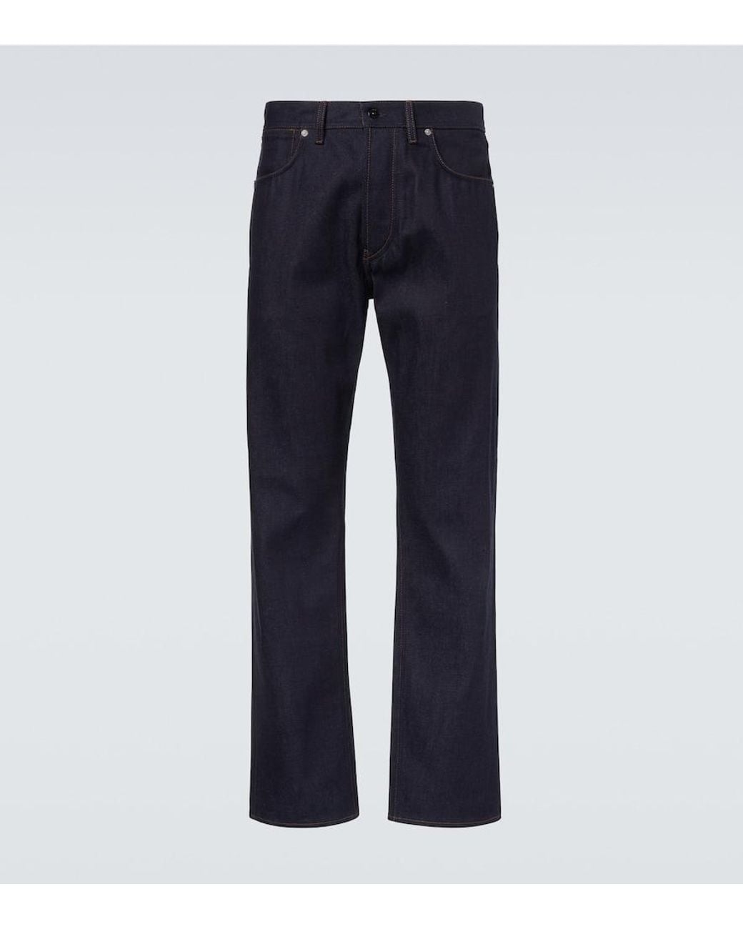 Stone Island Blue Mid-Rise Straight Jeans for men