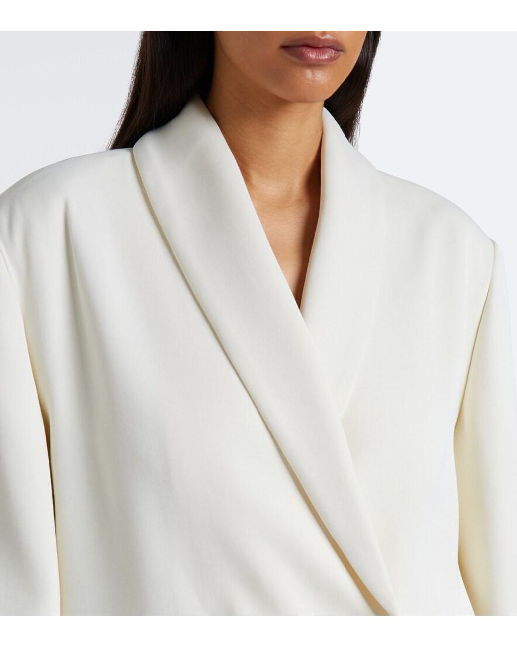 Loulou de Saison White Sira Double-Breasted Blazer