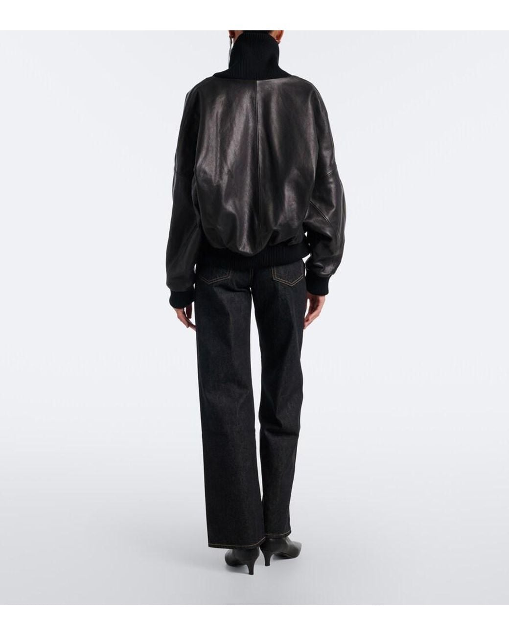 SLVRLAKE Denim Black Grace Wide-Leg Jeans
