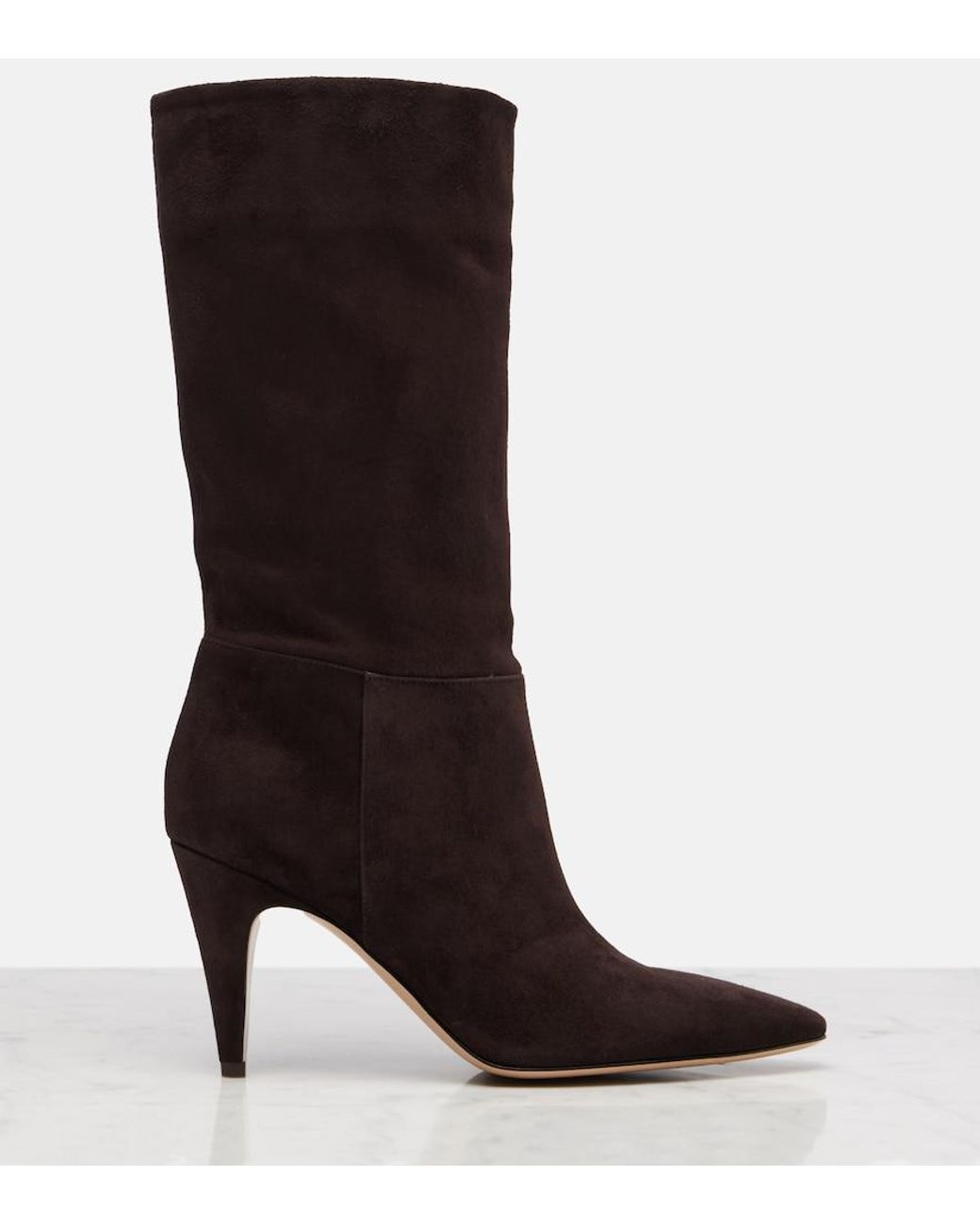 Gianvito Rossi Brown Elise Suede Boots
