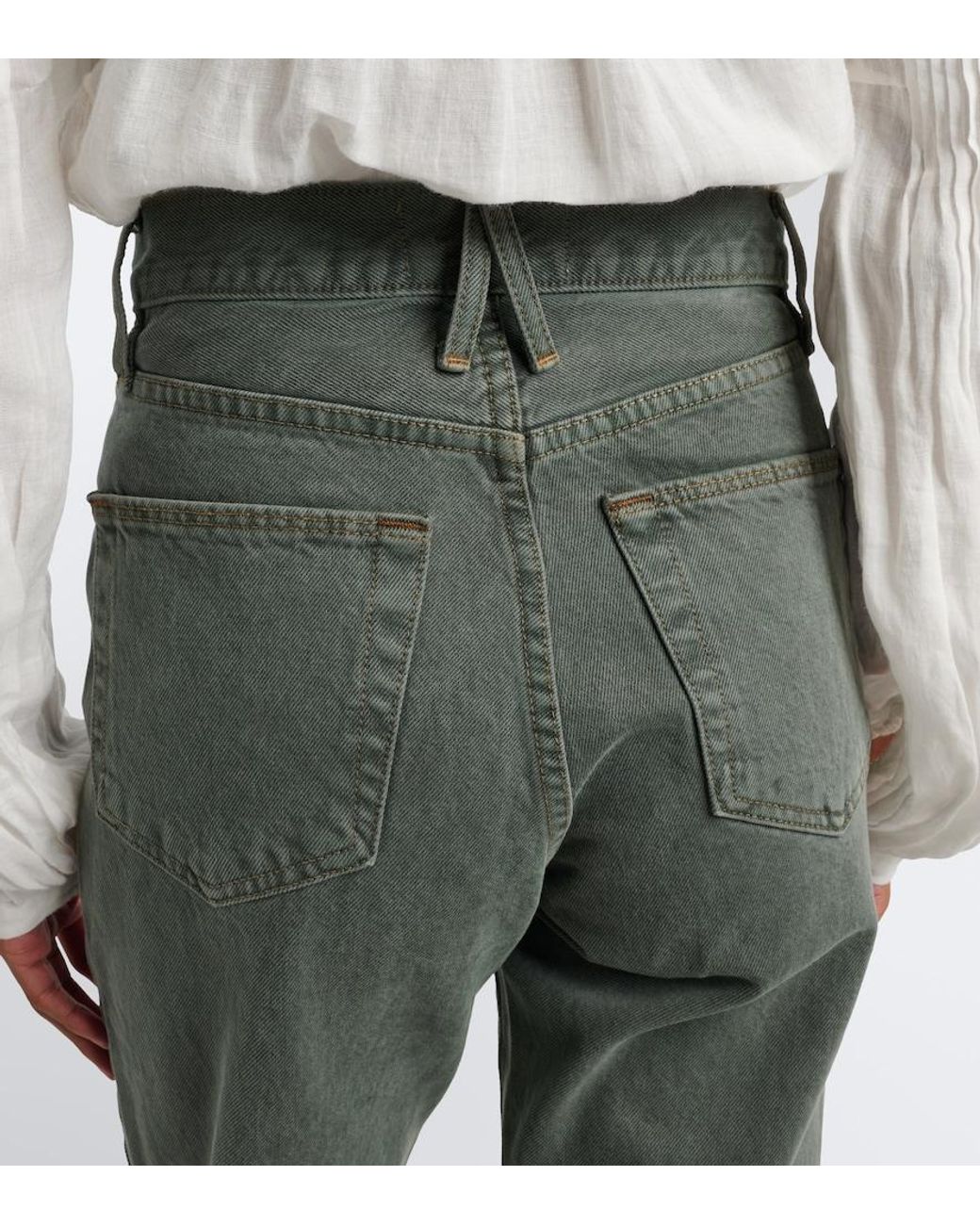 SLVRLAKE Denim Green London Straight Jeans