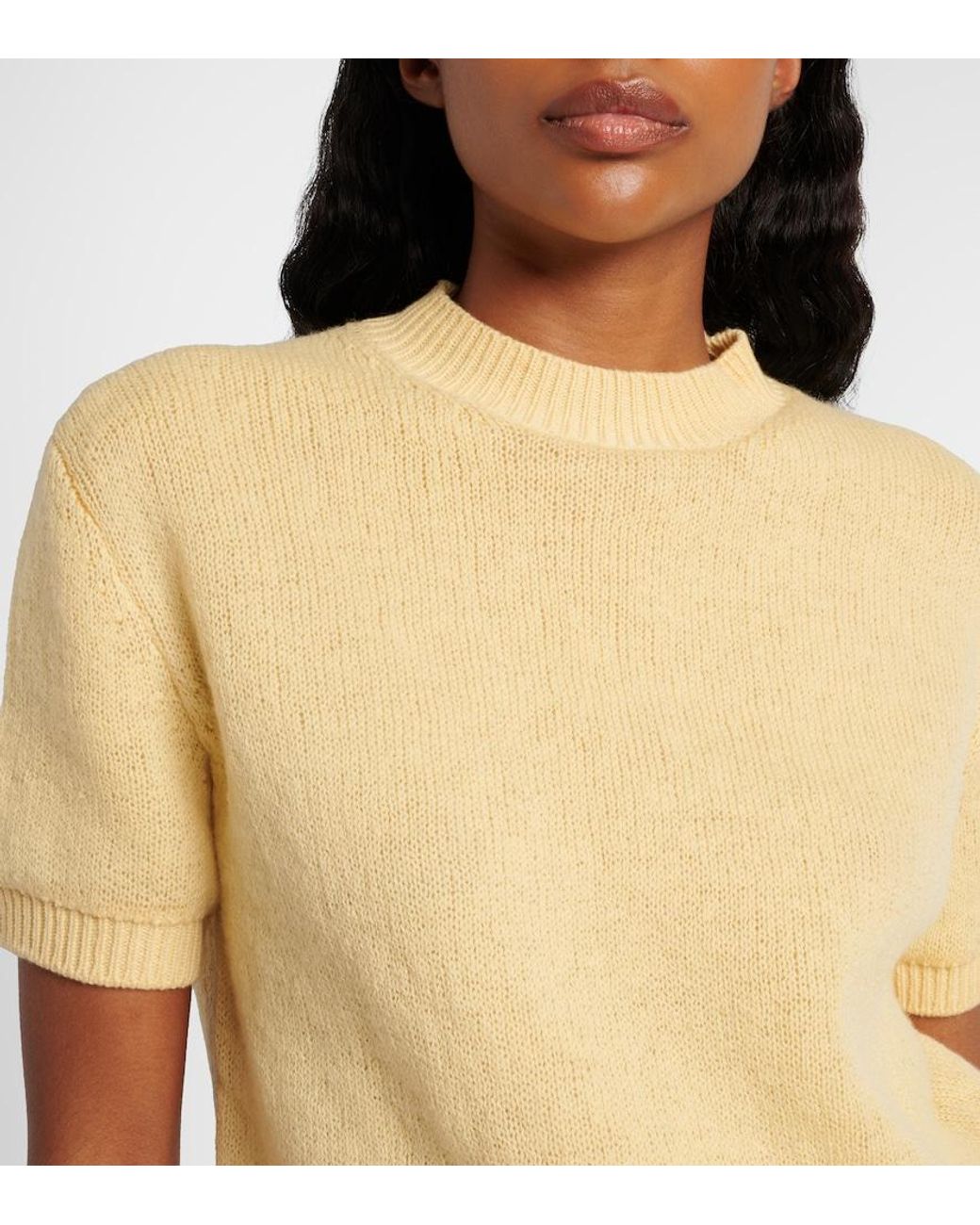 Prada Natural Pullover Aus Einem Kaschmirgemisch