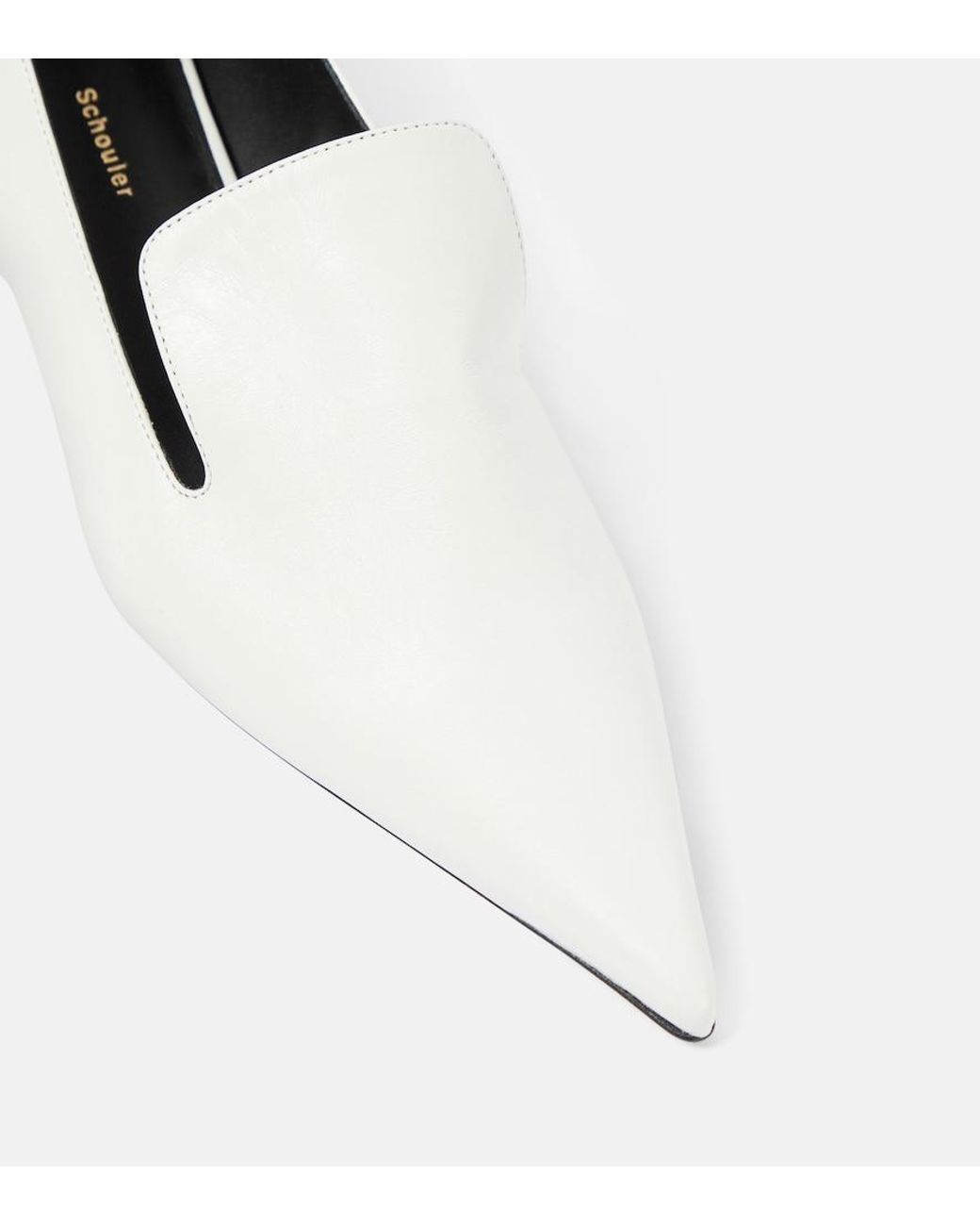 Proenza Schouler White Leather Pumps