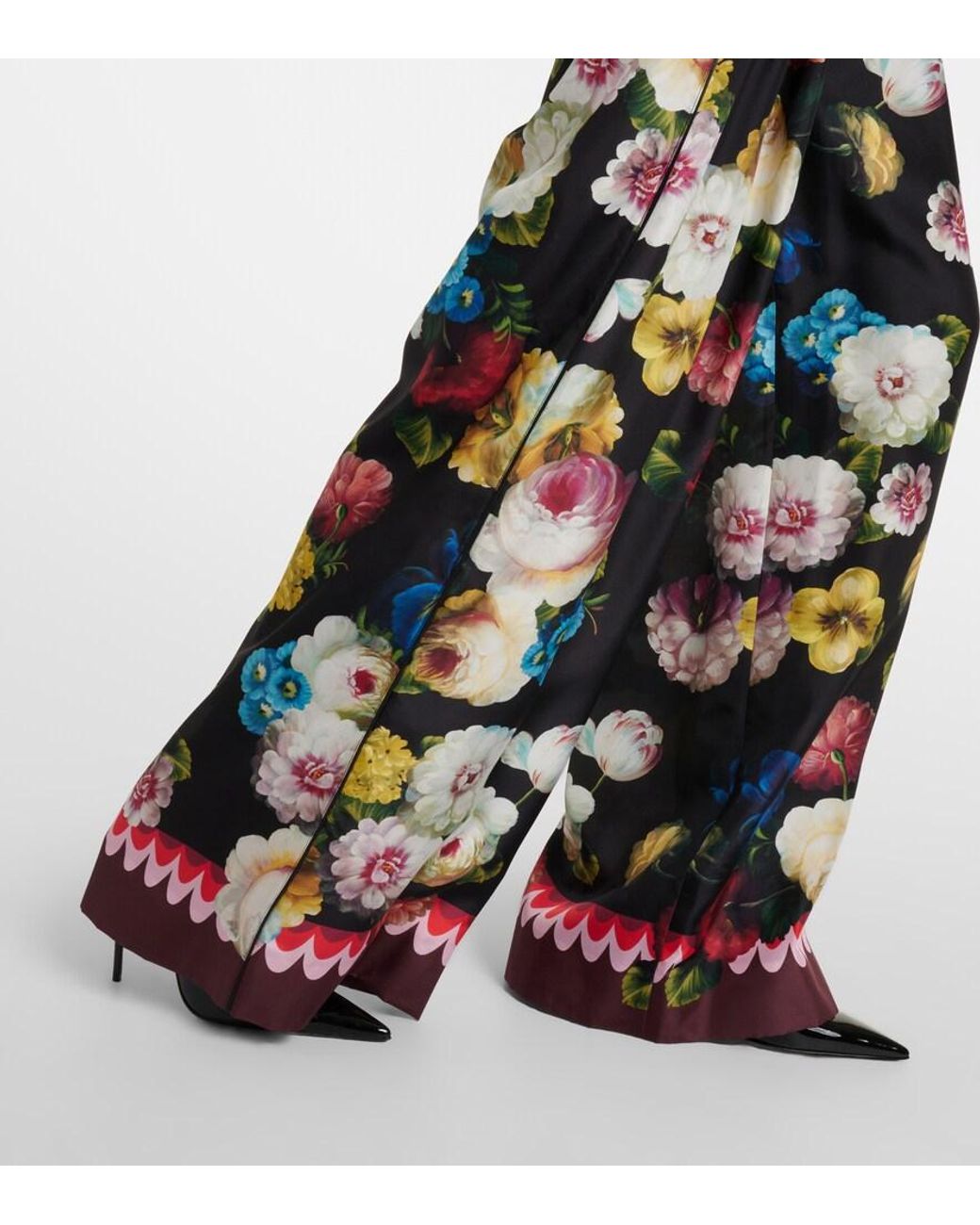 Trousers > wide trousers Dolce & Gabbana en coloris Black