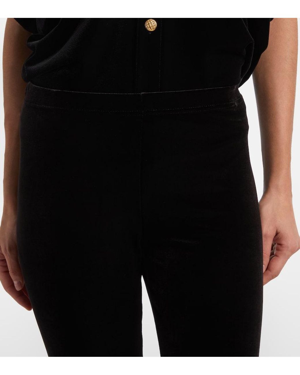 Junya Watanabe Black Jersey Slim Pants