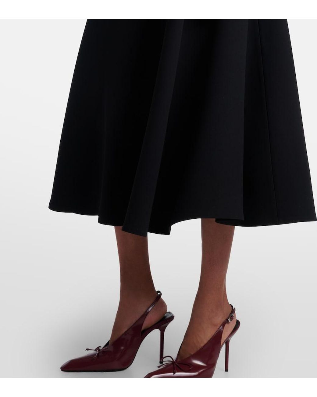 Jacquemus Black Triangle Midi Skirt