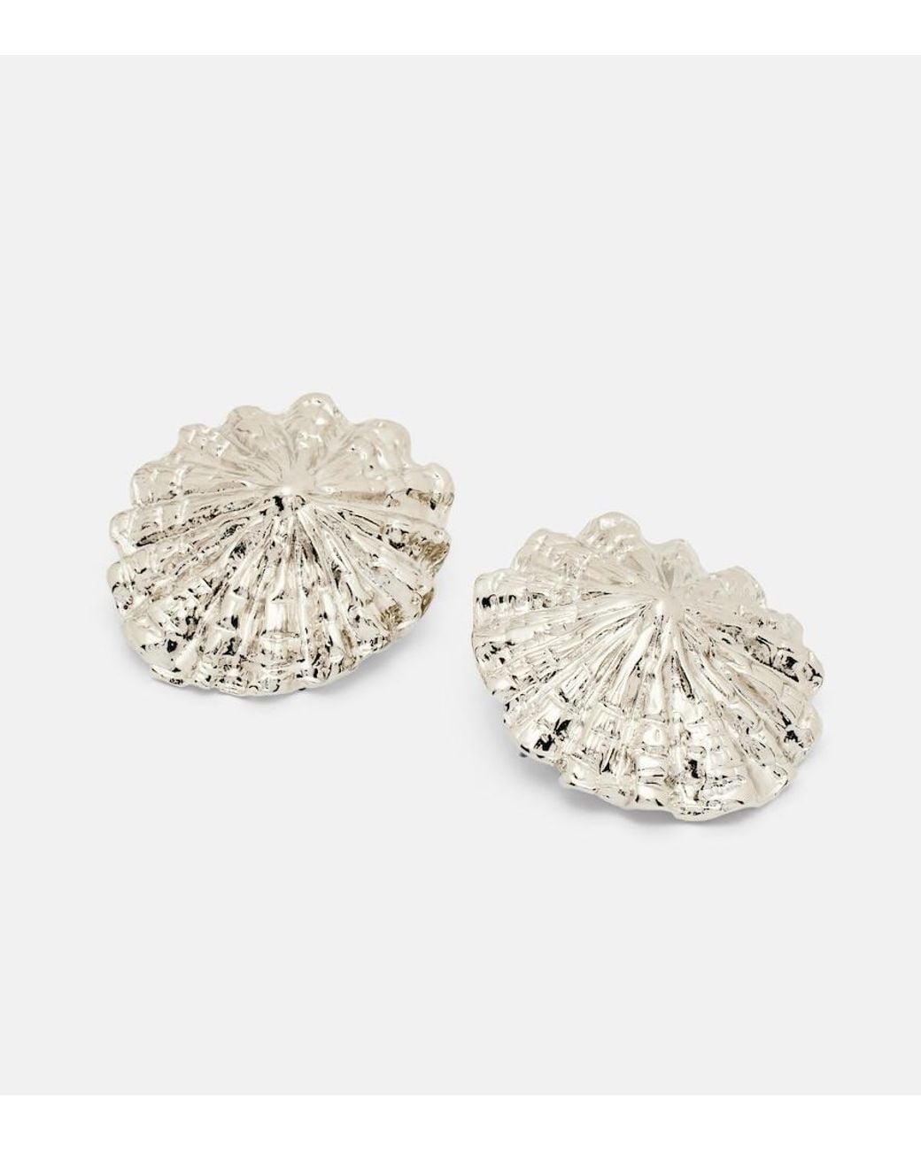 Jennifer Behr White Limpet Earrings
