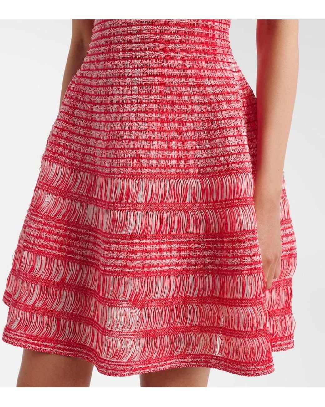 Alaïa Red Woven Minidress