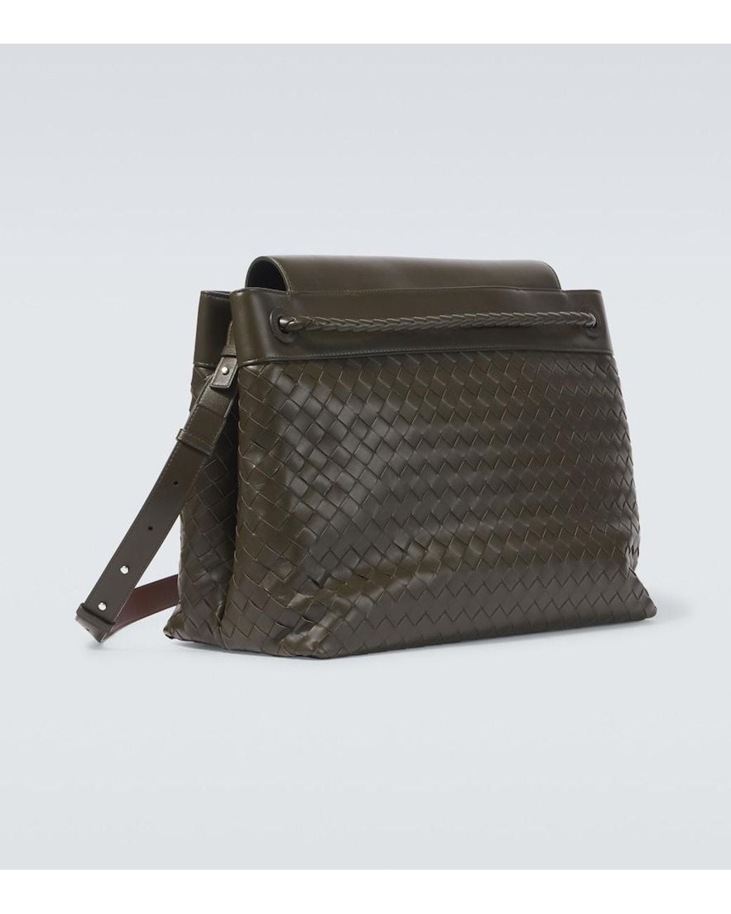 Bottega Veneta Crossbody Bag Andiamo Large Aus Leder in Green für Herren