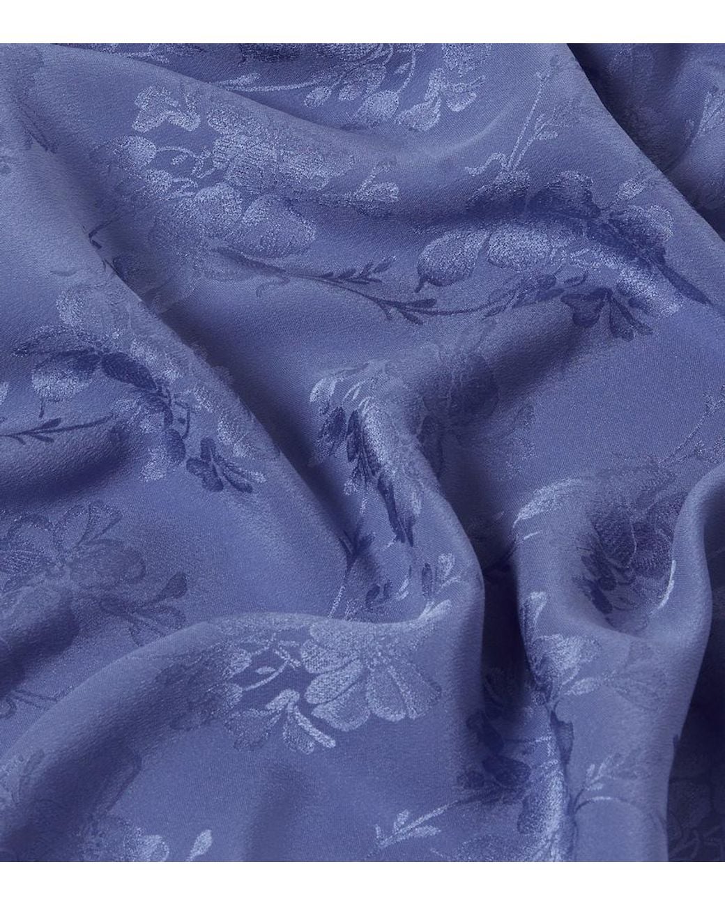 Chloé Purple Printed Silk Jacquard Scarf