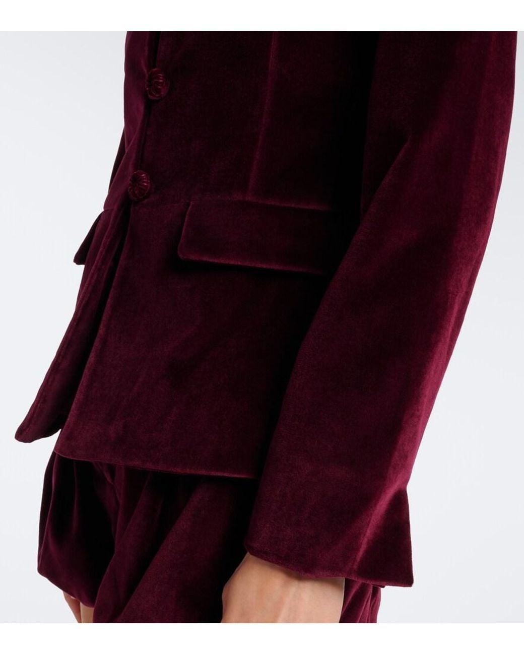 Posse Purple Maria Cotton Velvet Jacket