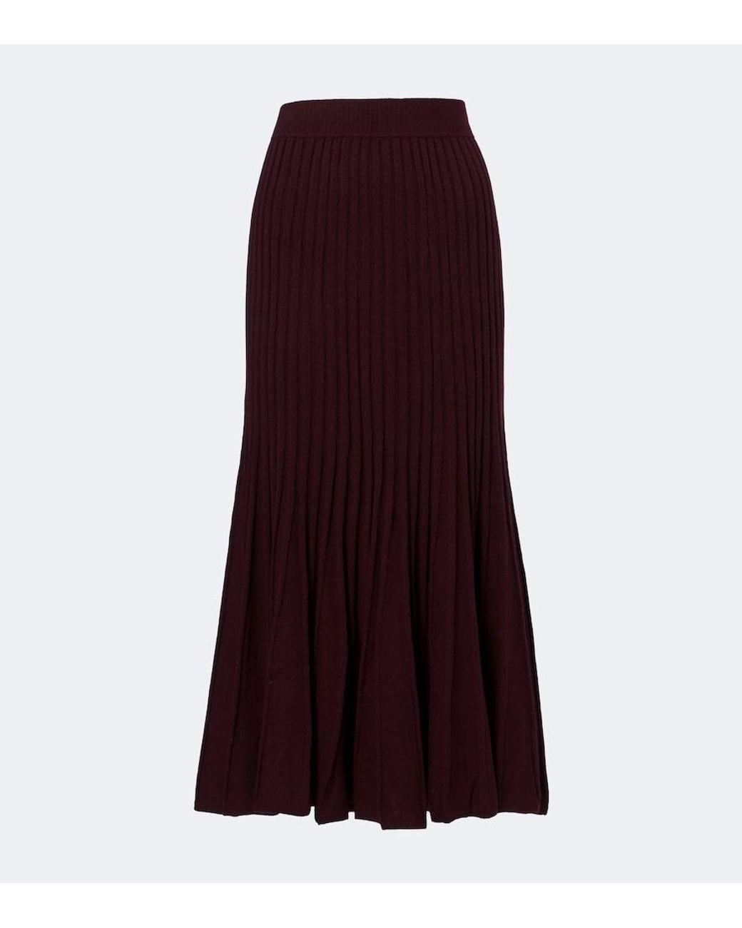 arch4 Purple Sabrina Cashmere Midi Skirt