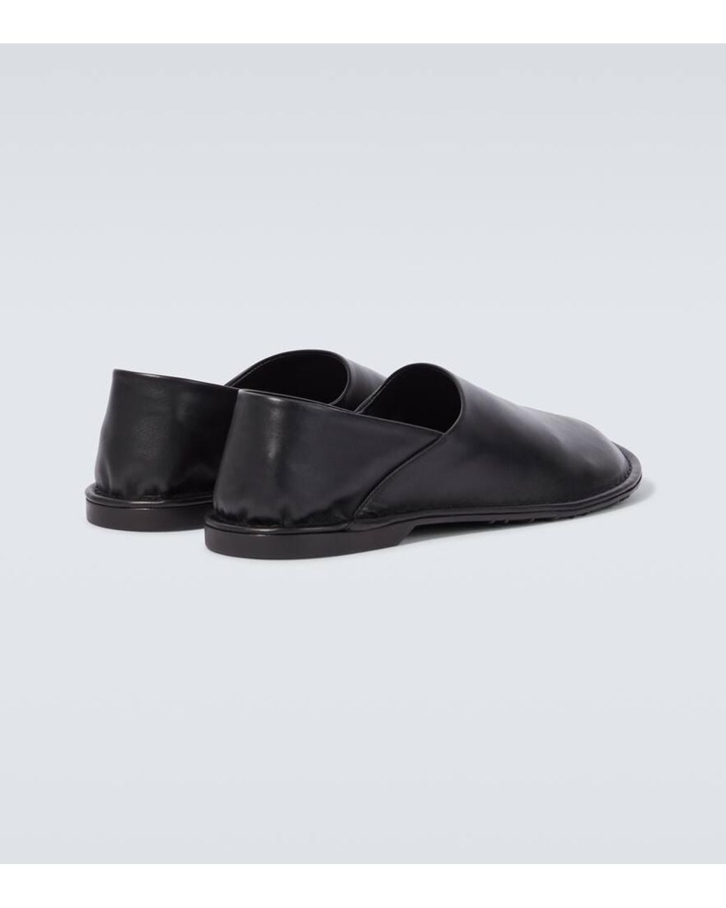 Loewe Folio Leather Loafers in Black for Men | Lyst