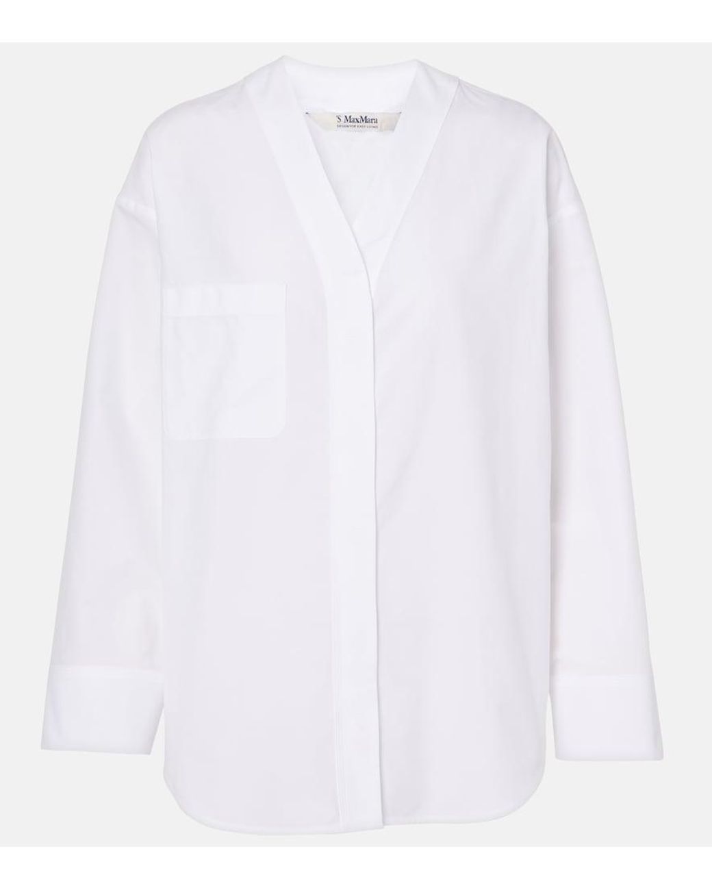 Top Yole De Algodon Max Mara de color White