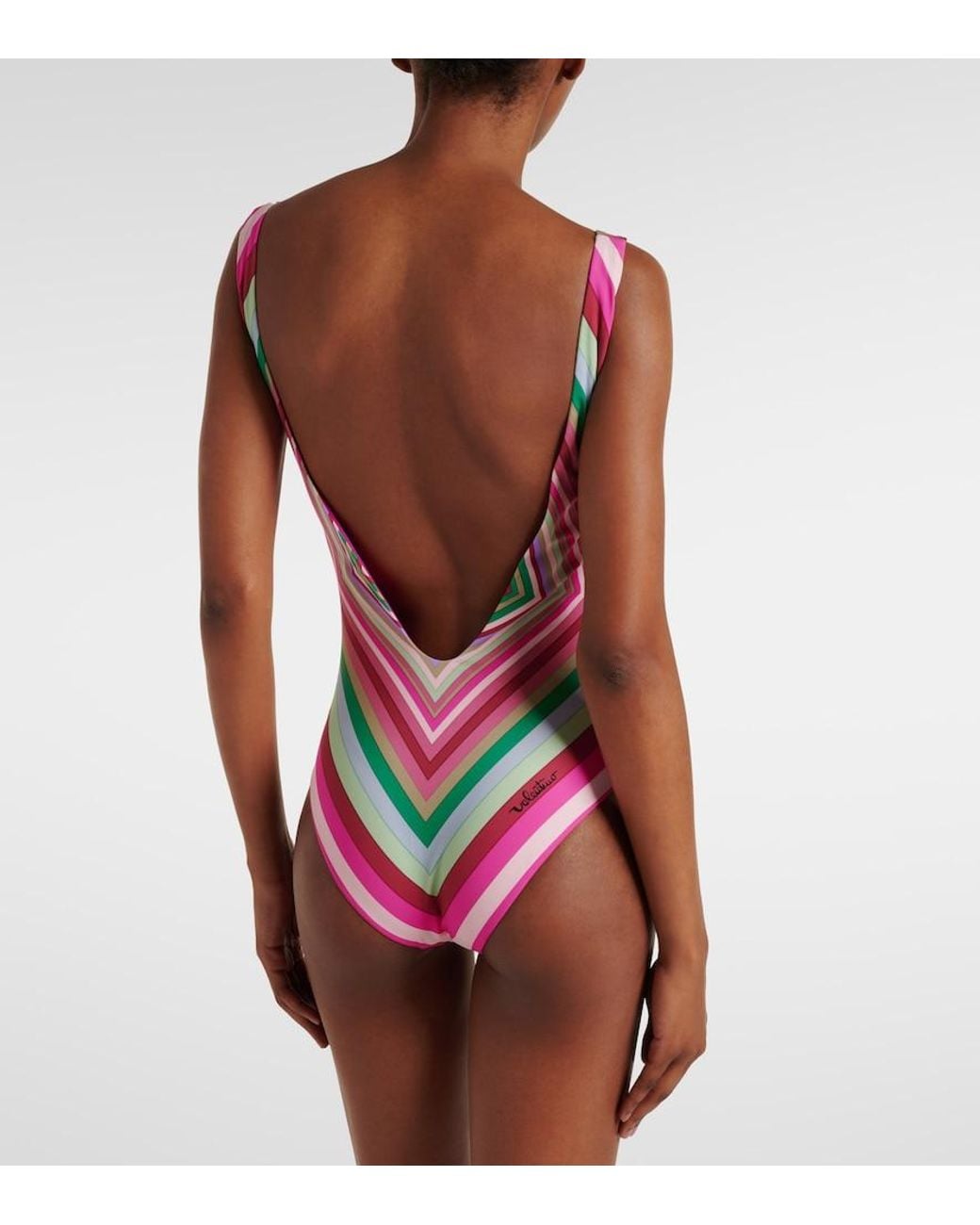 Valentino Garavani Pink Printed Swimsuit