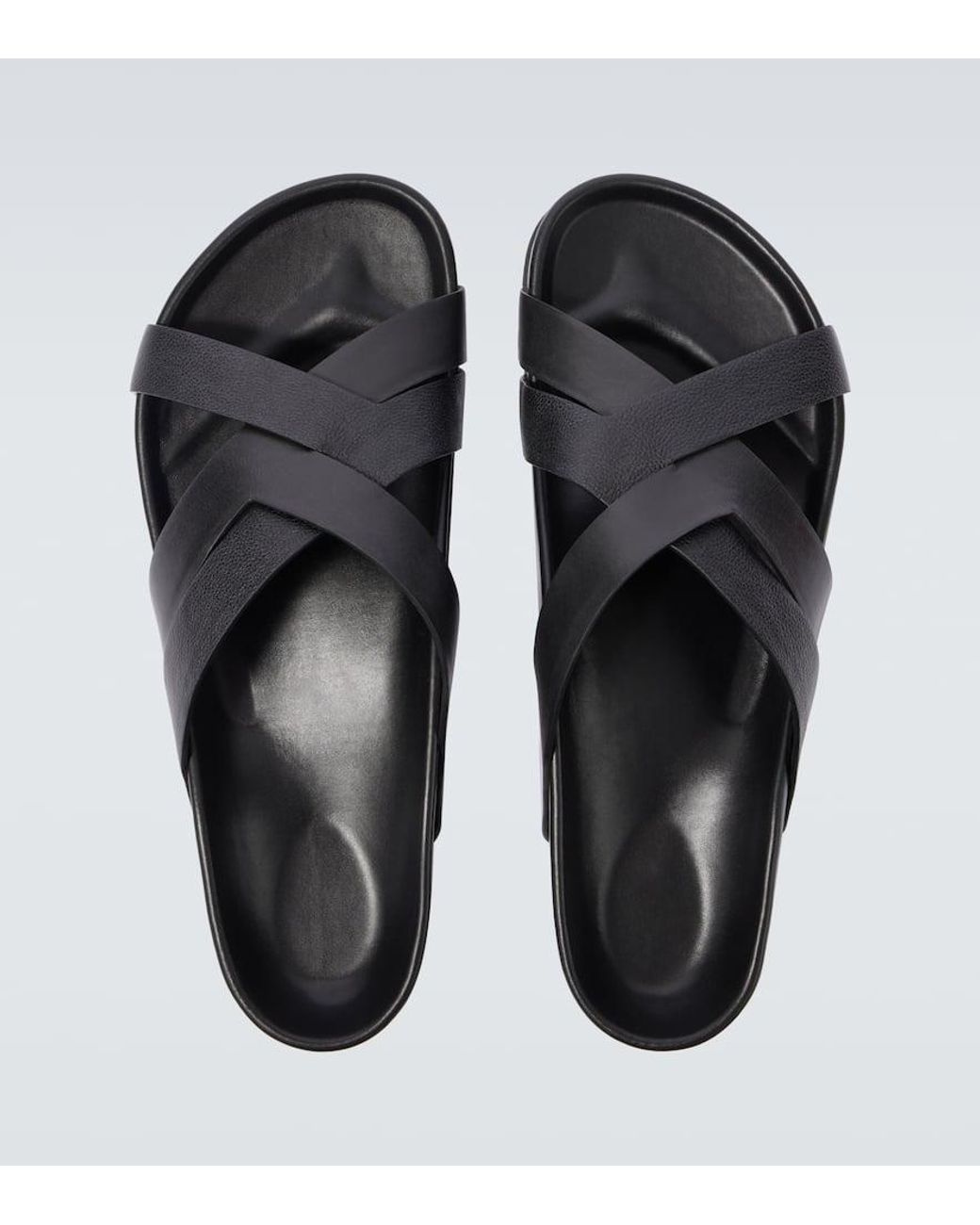 Tom Ford Sandalen Aus Leder in Black für Herren