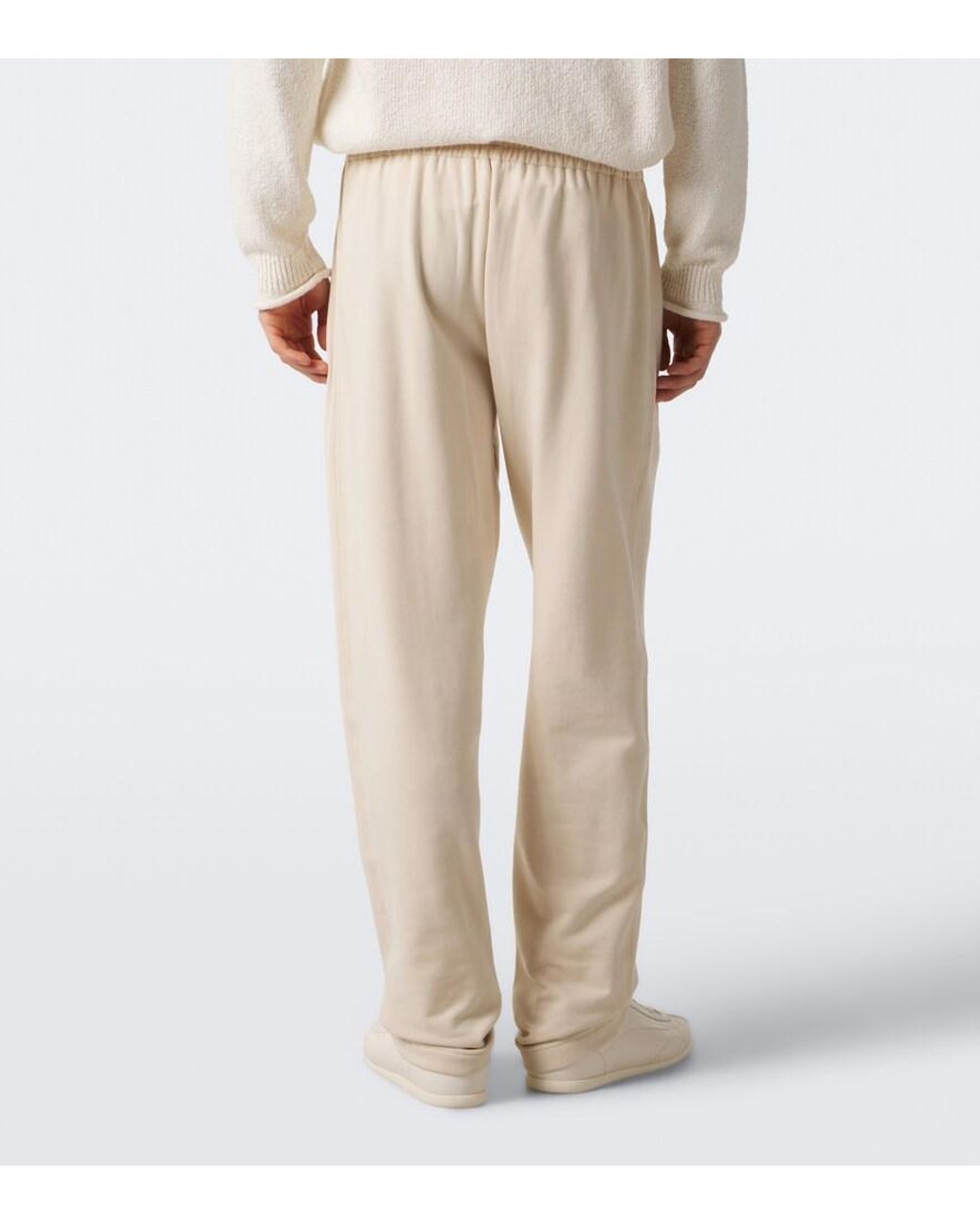 Zimmerli of Switzerland Natural Jersey Wide-Leg Sweatpants for men