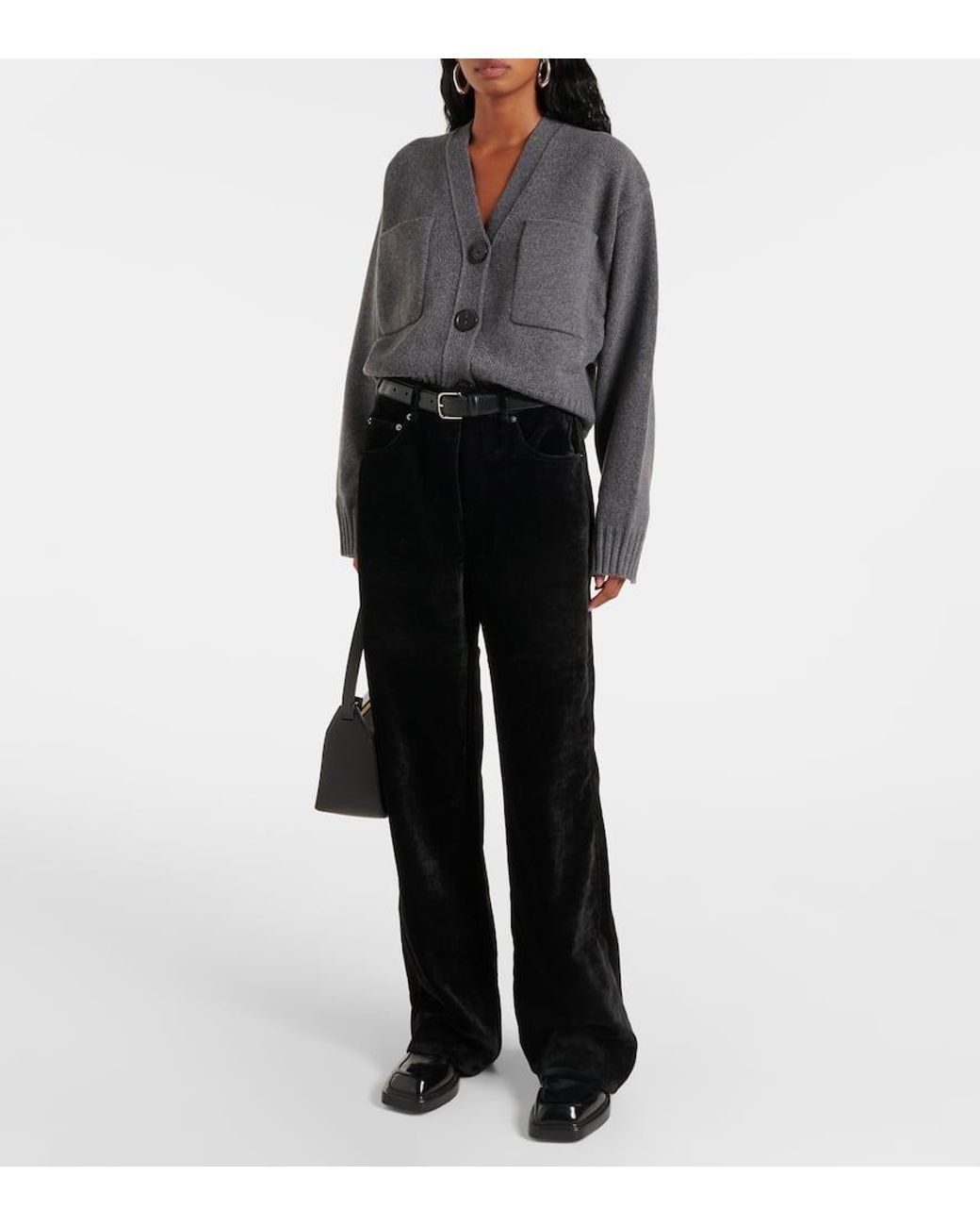 Proenza Schouler Black Label Weite Hose Donovan Aus Chenille