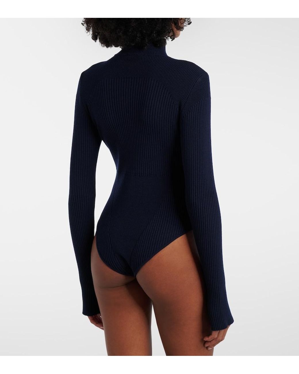 CORDOVA Blue Butte Ribbed-Knit Wool Ski Bodysuit